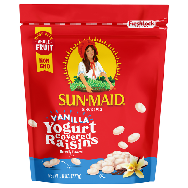 Pasas Cubiertas de Yogur de Vainilla Sun-Maid