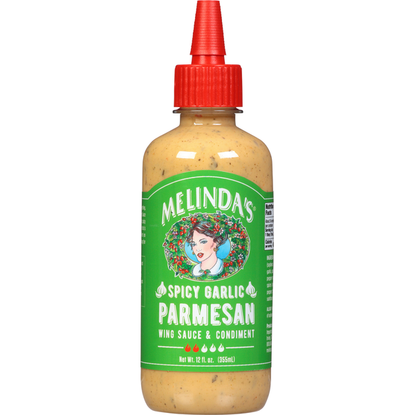 Salsa y Condimento Picante de Ajo y Parmesano de Melinda