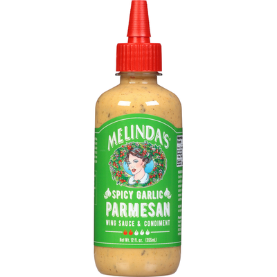 Salsa y Condimento Picante de Ajo y Parmesano de Melinda
