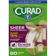 CURAD Curitas Transparentes - Tamaños Variados para Uso Diario