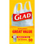 Glad Tall Kitchen Handle-Tie Trash Bags - 13 Gallon, White