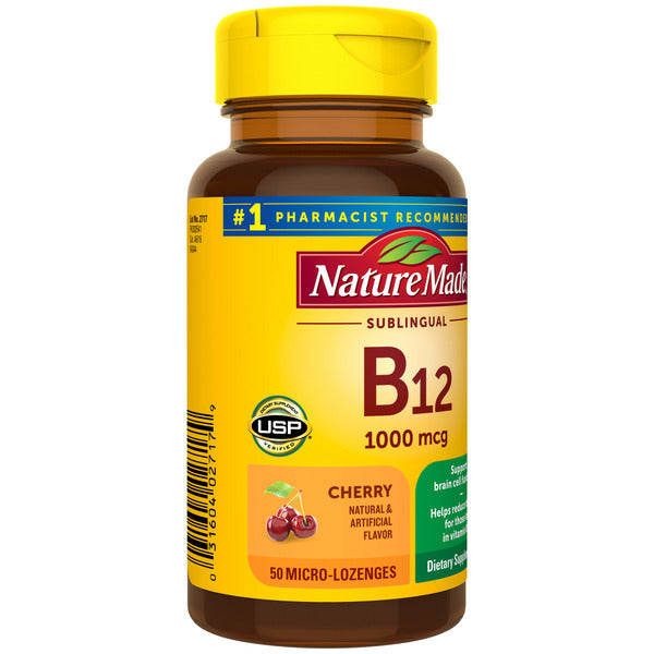 Nature Made Sublingual Vitamin B12 1000 mcg Micro-Lozenges