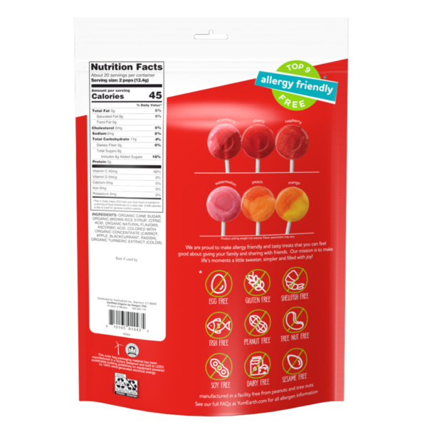 YumEarth Organic Lollipops - Delightfully Sweet Treats