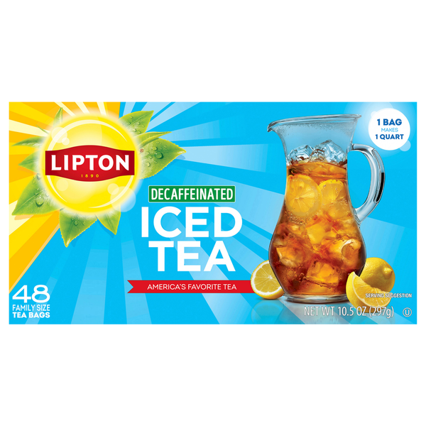 Lipton Té Helado Descafeinado Tamaño Familiar