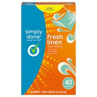 Simply Done Fresh Linen Dryer Sheets
