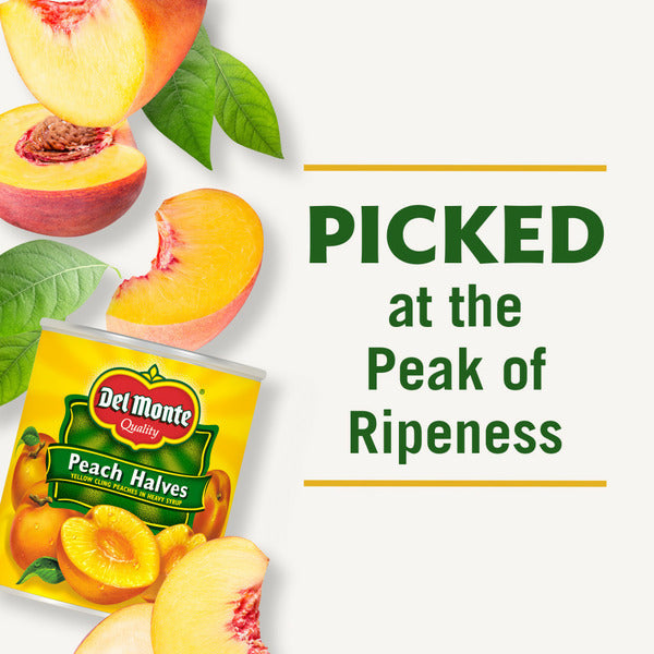 Del Monte Yellow Cling Peach Halves in Heavy Syrup