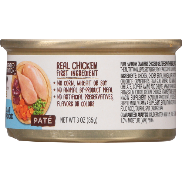 Pure Harmony Nourriture pour Chats Sans Céréales - Pâté de Poulet et Abats