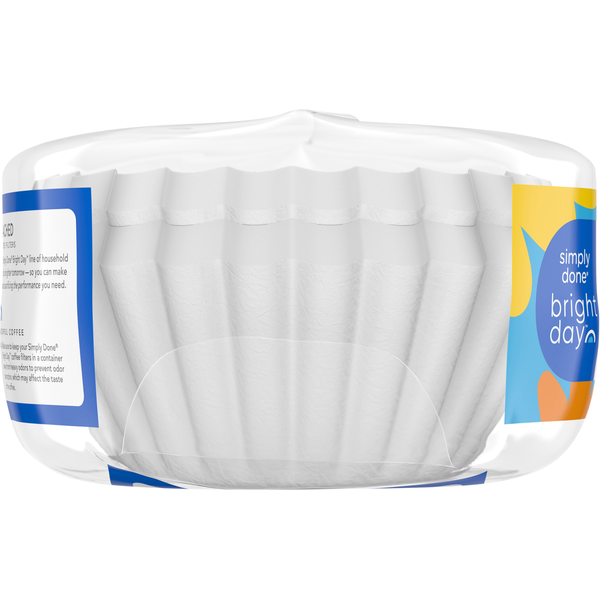 Filtres à café en panier non blanchis Simply Done de 3,25 pouces