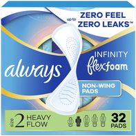 Always Infinity Super Sanitary Pads - Non-Wings