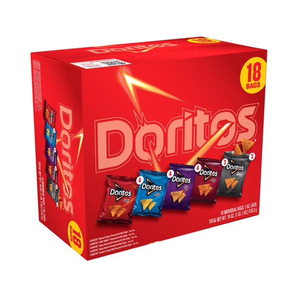 Pack de variété de chips tortilla Doritos