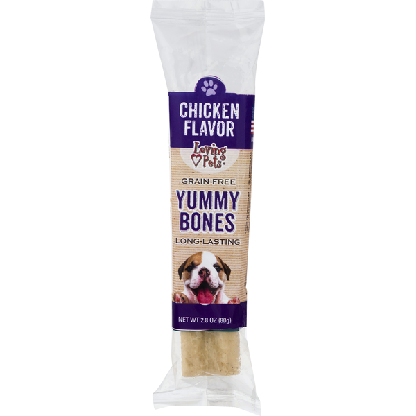 Loving Pets Grain-Free Yummy Bones Dog Treats - Chicken Flavor
