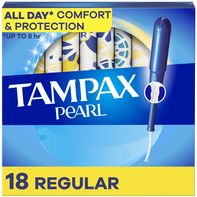 TAMPAX Pearl Regular Plastic Tampons Unscented