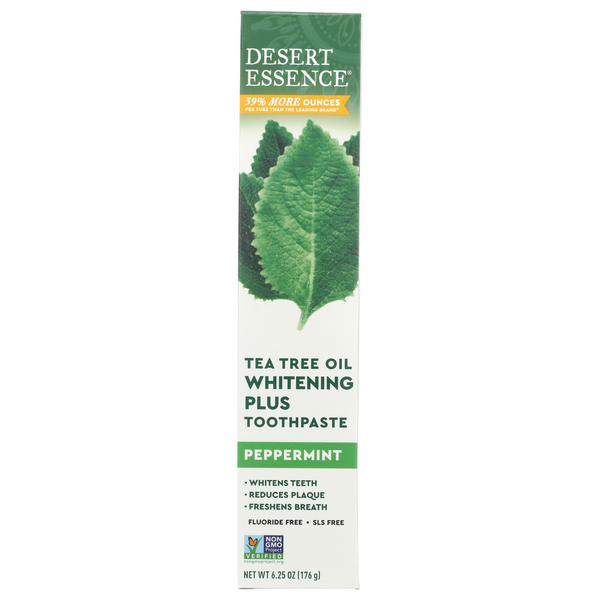 Desert Essence Whitening Toothpaste with Peppermint