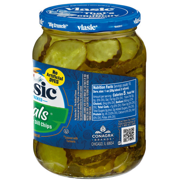 Rodajas de Pepinillo en Vinagre de Hamburger Vlasic