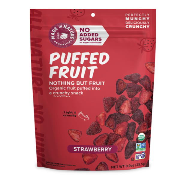 Made In Nature Fruits Puffés Biologiques - Fraise