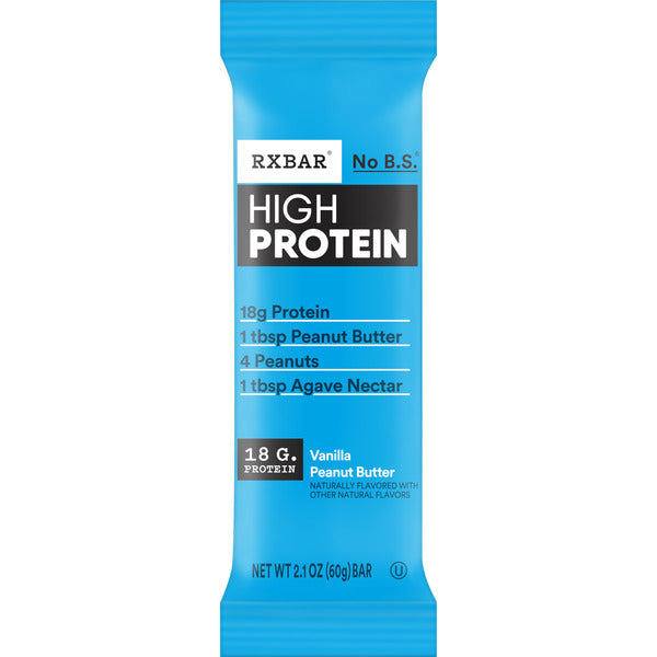 Barres RXBAR haute protéine au beurre de cacahuète vanille - Sans gluten