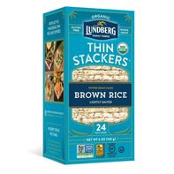 Lundberg Family Farms Organic Thin Stackers, Light & Crispy