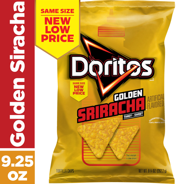 Doritos Tortilla Chips, Golden Sriracha