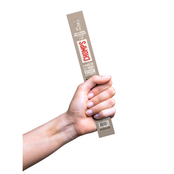 Chomps Grass-Fed Salt & Pepper Venison Sticks