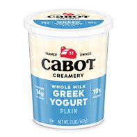 Cabot Whole Milk Plain Greek Yogurt, 2 lb