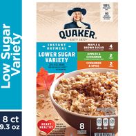 Avena Instantánea Quaker, Variedad Baja en Azúcar - Paquete