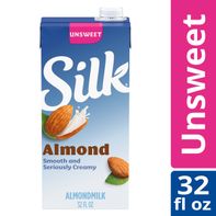 Lait d'amande non sucré Silk - À température ambiante