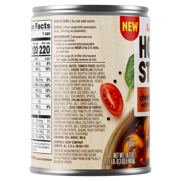 Campbell's Homestyle Soup: Cheese Tortellini with Italian Sausage