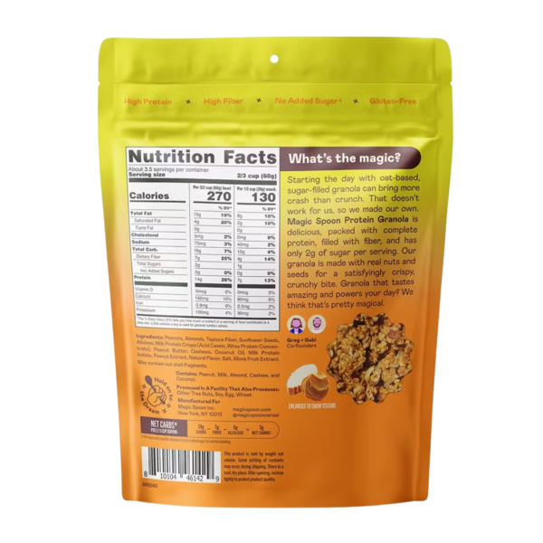 Granola de Proteína de Mantequilla de Maní Sin Granos Magic Spoon