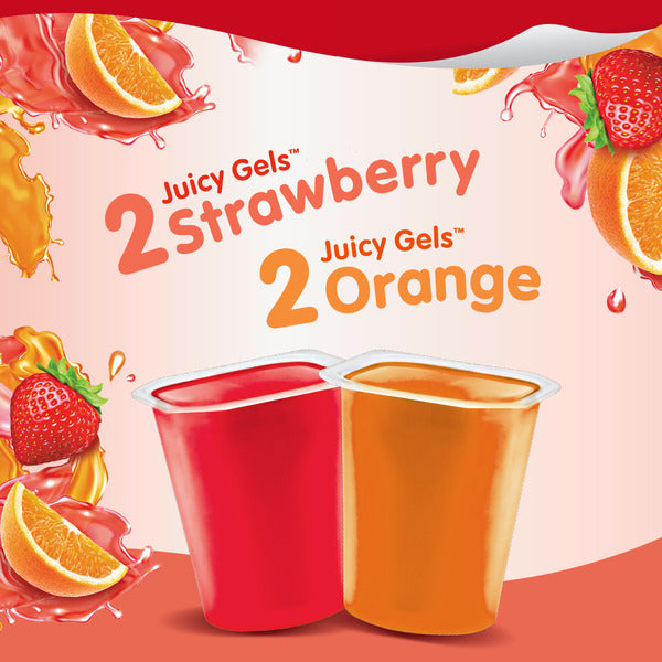 Snack Pack Gels Juteux Saveur Fraise et Orange