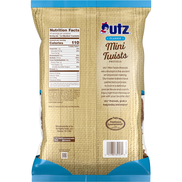 Bretzels classiques mini torsadés Utz