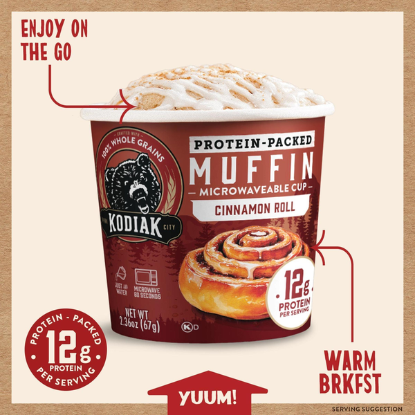Kodiak Cinnamon Roll Muffin