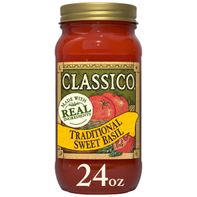 Classico Traditional Sweet Basil & Tomato Pasta Sauce
