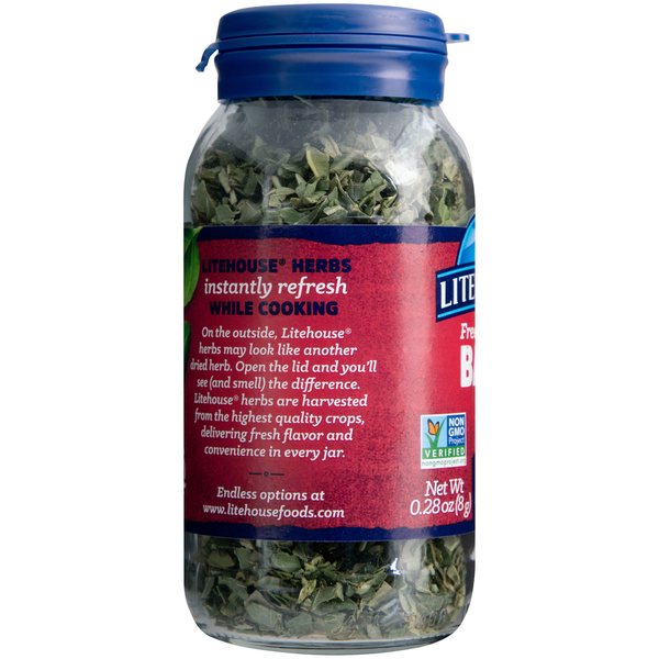 Litehouse Albahaca Liofilizada - Hierba Culinaria Premium
