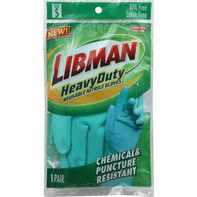 Libman Heavy Duty Nitrile Gloves - Reusable, Chemical-Resistant