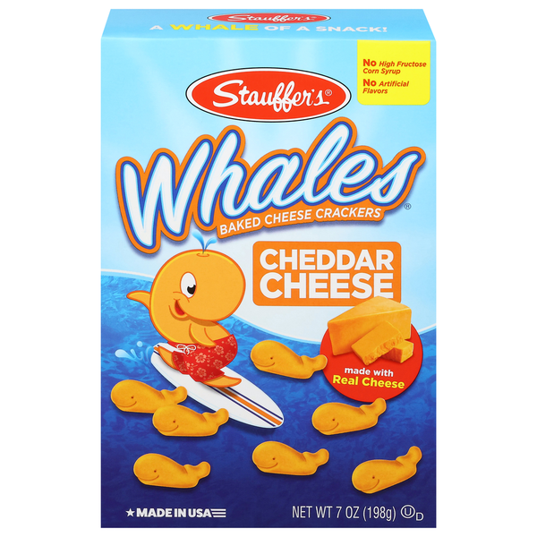 Galletas de Queso Cheddar Horneadas Stauffers Whales
