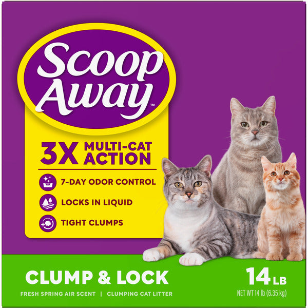 Scoop Away Clump and Lock Cat Litter - Fresh Spring Air Scent
