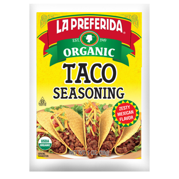 Mélange d'assaisonnement pour tacos bio La Preferida - Saveur piquante