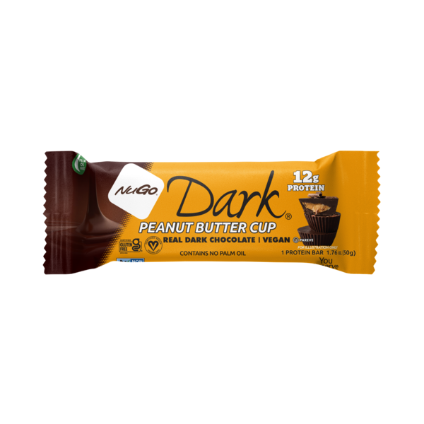 Barre protéinée NuGo Dark au beurre de cacahuète - Vegan et sans gluten