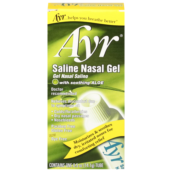 Gel nasal salin Ayr avec aloe apaisant
