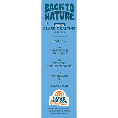 Back to Nature Organic Classic Saltine Crackers