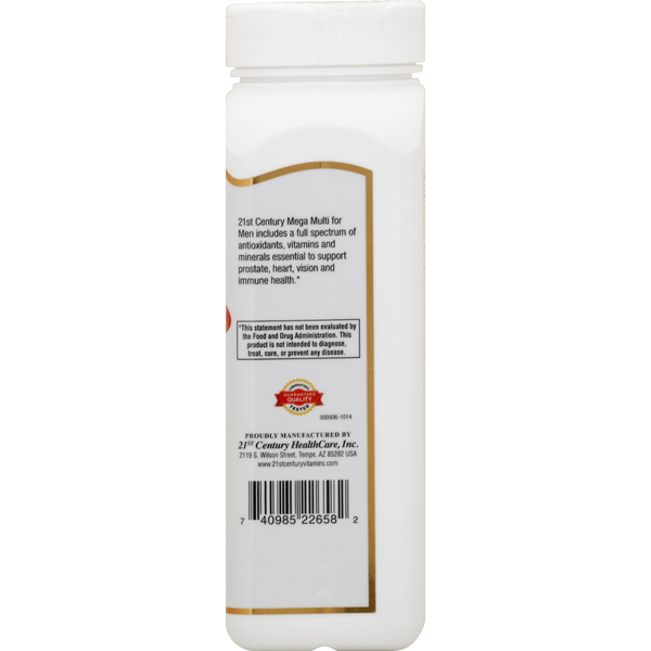 Mega Multi du 21ème siècle pour hommes - Comprimés multivitaminés premium