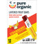 Pure Organic Strawberry Banana Layered Fruit Bars - 12 Count