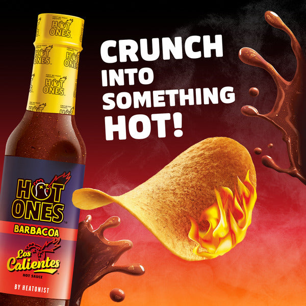 Pringles Hot Ones Barbacoa Chips de Pomme de Terre - 155 g