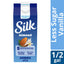 Silk Almond Milk, Less Sugar, Vanilla - 64 fl oz Half Gallon
