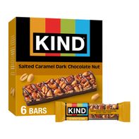 Barra de nuez de chocolate oscuro con caramelo salado KIND