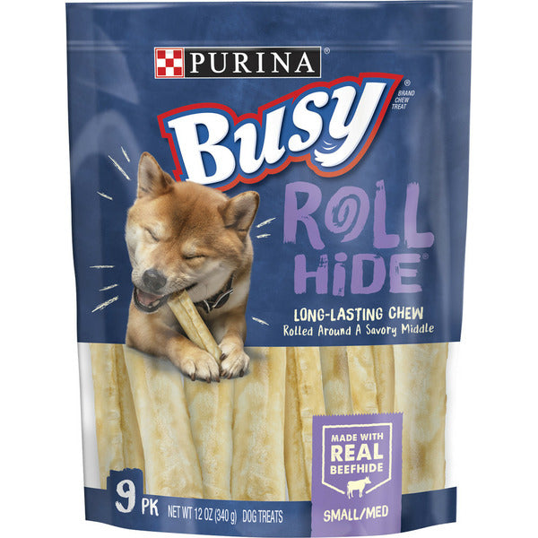 Os à mâcher Purina Busy en cuir de boeuf pour petites et moyennes races