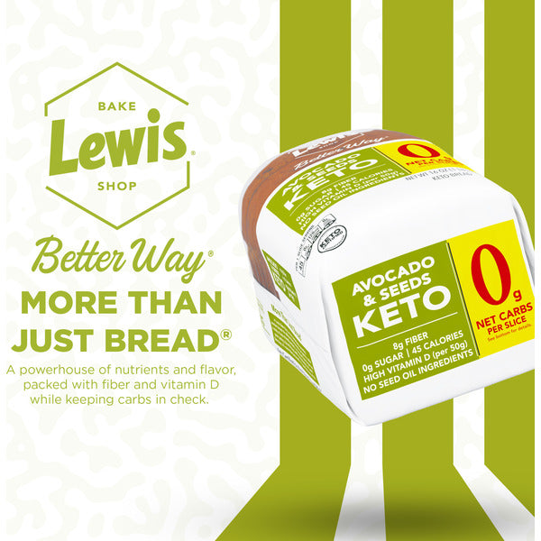 Pan de Keto de Aguacate y Semillas de Lewis Bake Shop