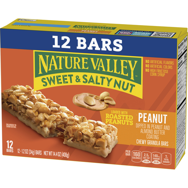 Nature Valley Barras de Granola de Cacahuate Dulces y Saladas