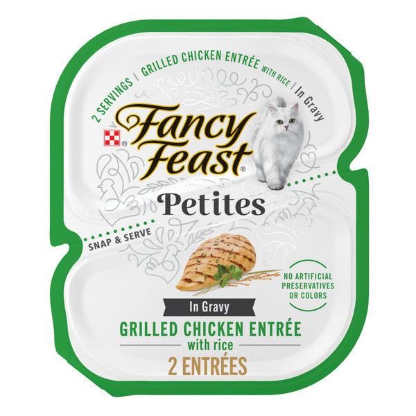 Purina Fancy Feast Petites Entrée de Pollo a la Parrilla con Arroz en Salsa