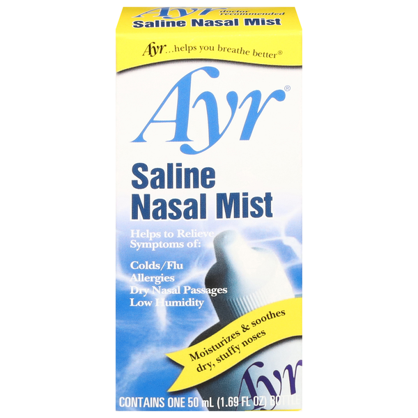 Ayr Saline Nasal Mist - Hidratación Nasal Suave